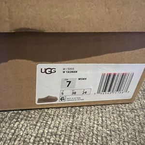 UGG Tasman Slippers Sand/Dark Cherry Women's Size 7